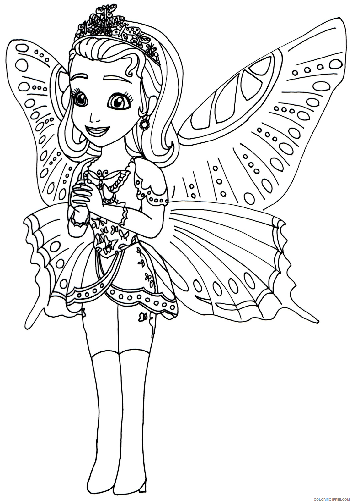 Sofia the First Coloring Pages Cartoons Fairy Sofia the First Printable 2020 5832 Coloring4free