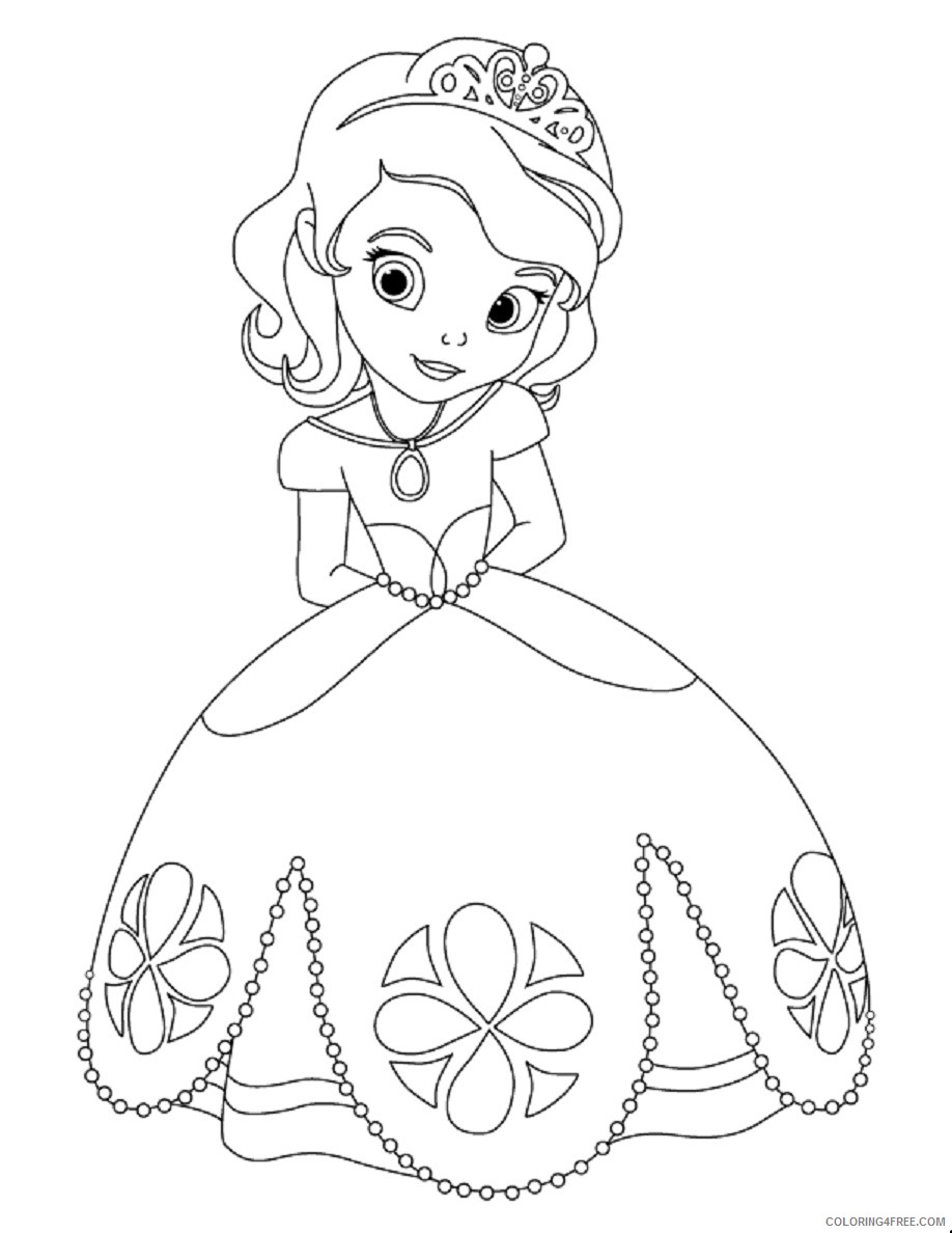 Sofia the First Coloring Pages Cartoons Free Sofia the First Printable 2020 5833 Coloring4free