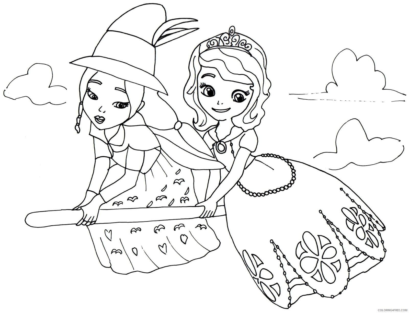 Sofia the First Coloring Pages Cartoons Good Witch Sofia the First Printable 2020 5834 Coloring4free