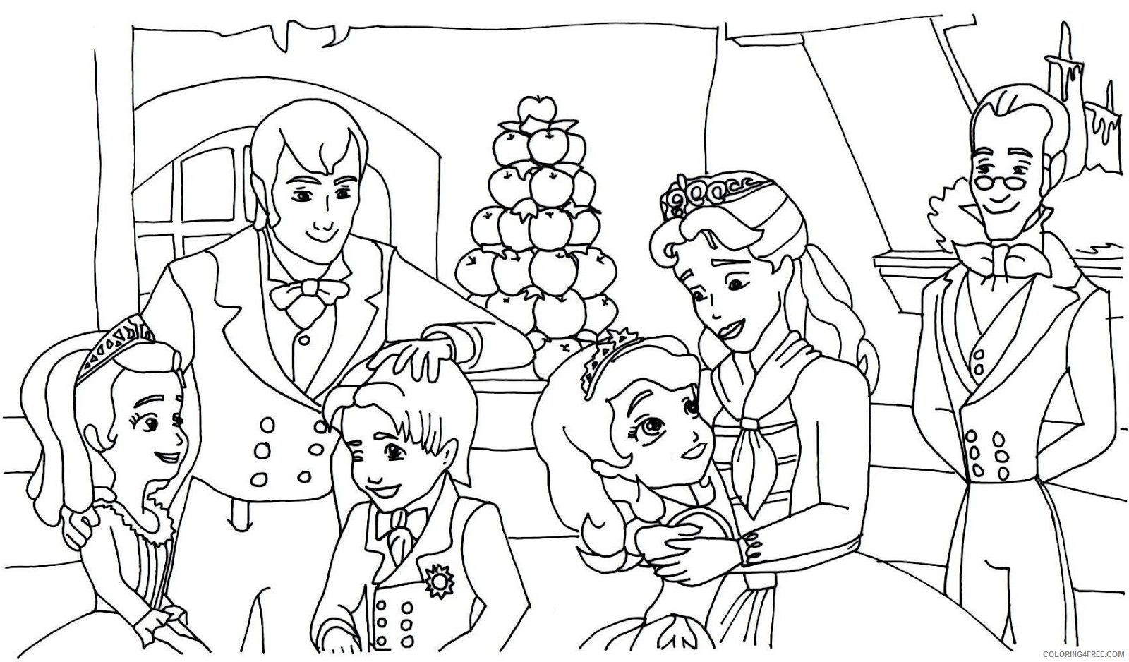 Sofia the First Coloring Pages Cartoons Sofia the First Free Printable 2020 5876 Coloring4free