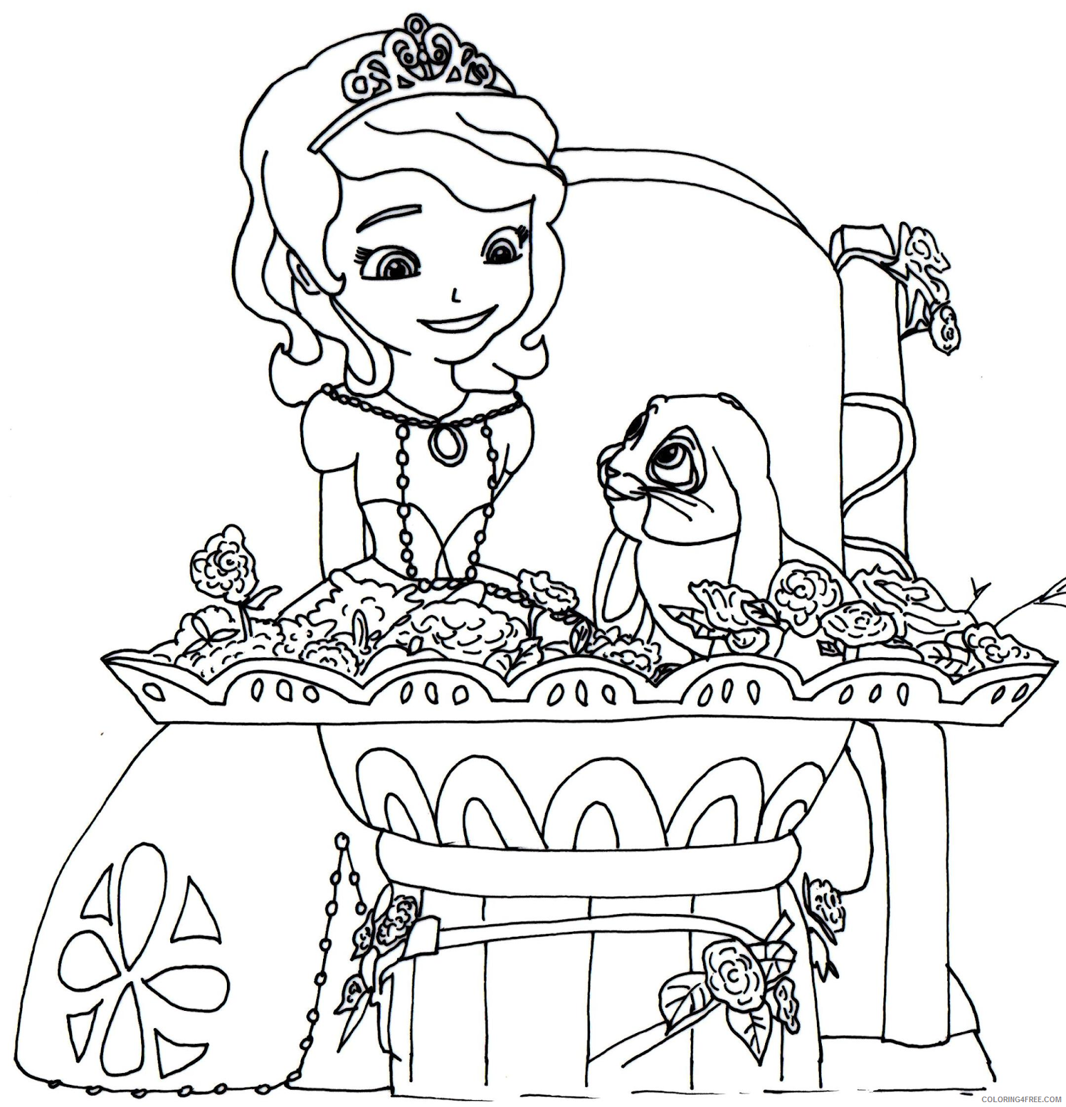 Sofia the First Coloring Pages Cartoons Sofia the First Printable 2020 5860 Coloring4free