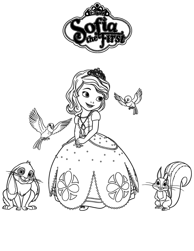 Sofia the First Coloring Pages Cartoons Sofia the First Printable 2020 5878 Coloring4free