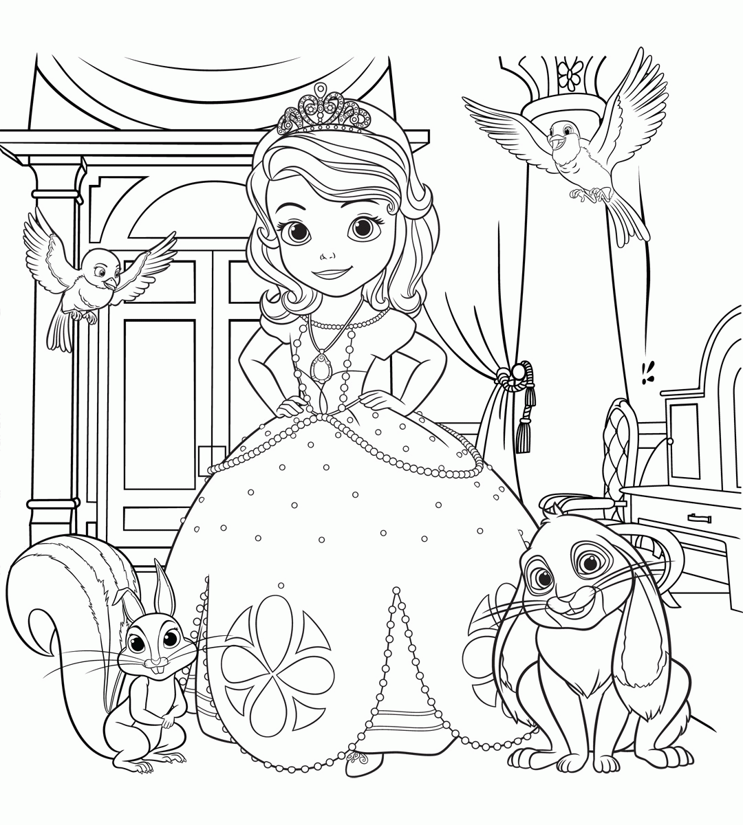 Sofia the First Coloring Pages Cartoons Sofia the Firsts Printable 2020 5881 Coloring4free