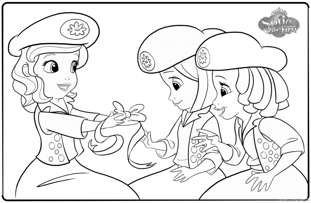 Sofia the First Coloring Pages Cartoons Sofia_the_First_coloring_1 Printable 2020 5840 Coloring4free