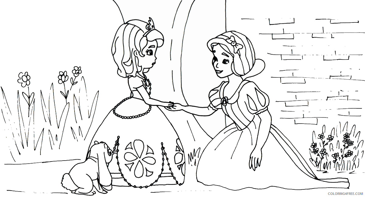 Sofia the First Coloring Pages Cartoons Sofia_the_First_coloring_10 Printable 2020 5841 Coloring4free