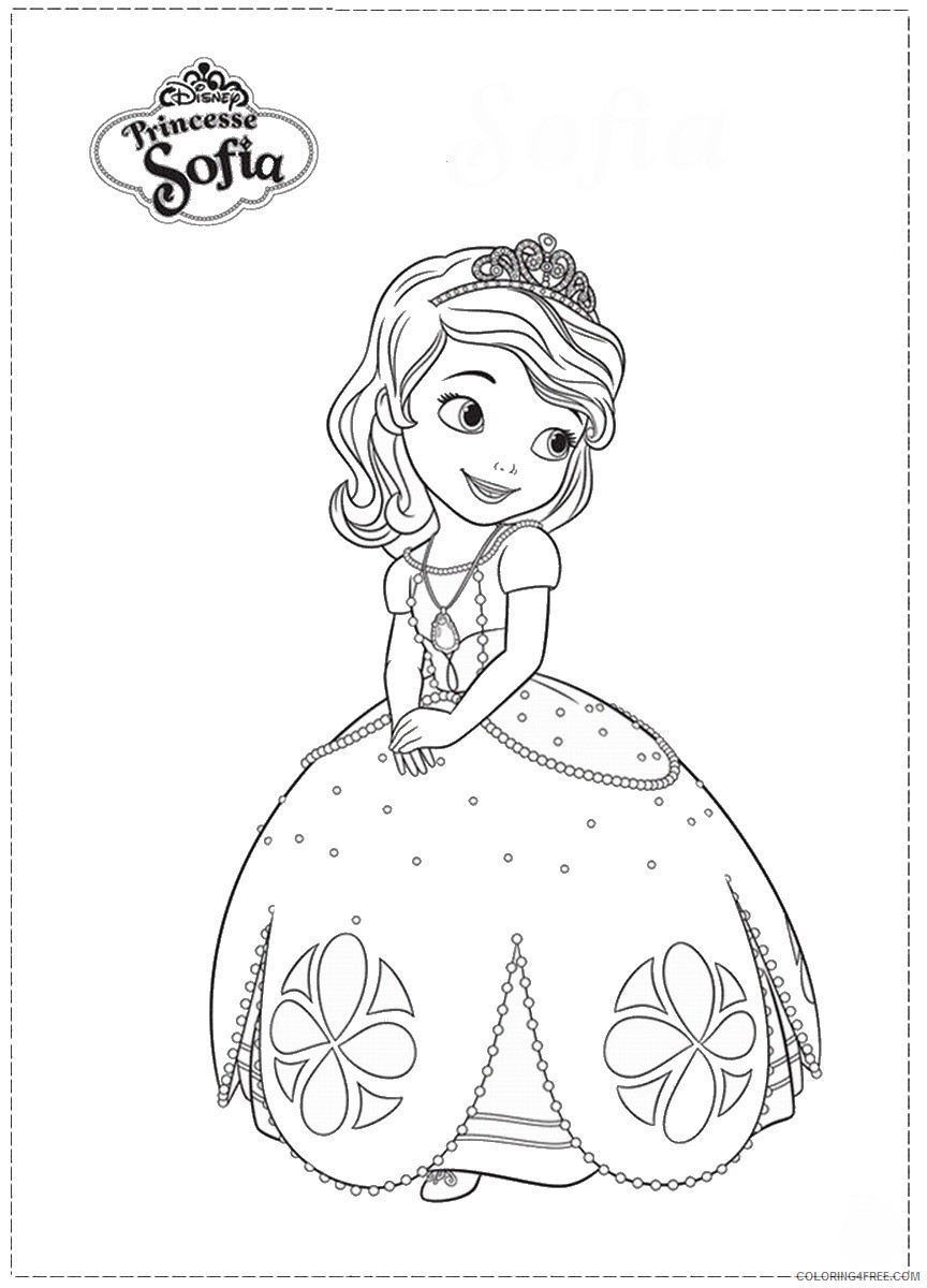 Sofia the First Coloring Pages Cartoons Sofia_the_First_coloring_15 Printable 2020 5845 Coloring4free