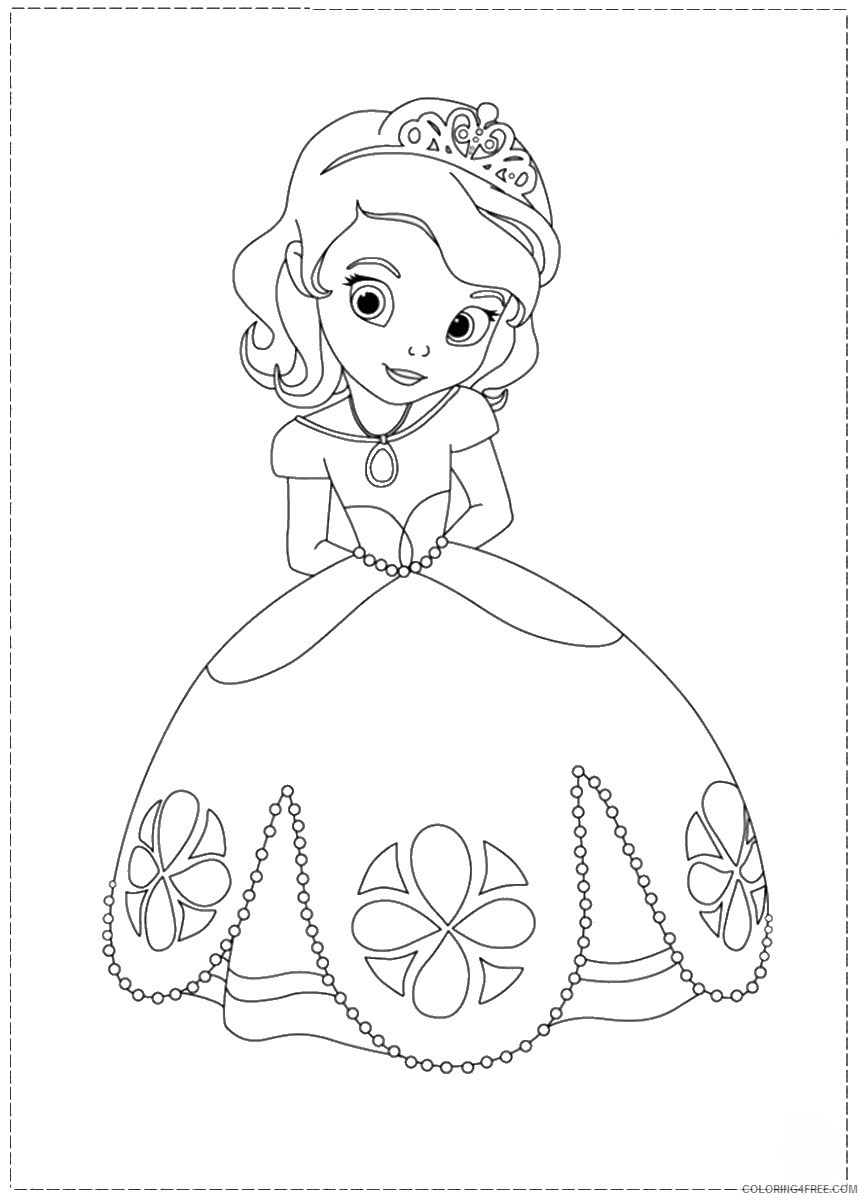 Sofia the First Coloring Pages Cartoons Sofia_the_First_coloring_17 Printable 2020 5846 Coloring4free