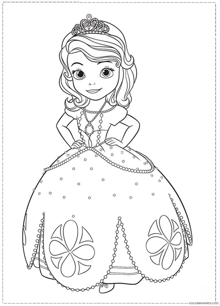 Sofia the First Coloring Pages Cartoons Sofia_the_First_coloring_19 Printable 2020 5848 Coloring4free