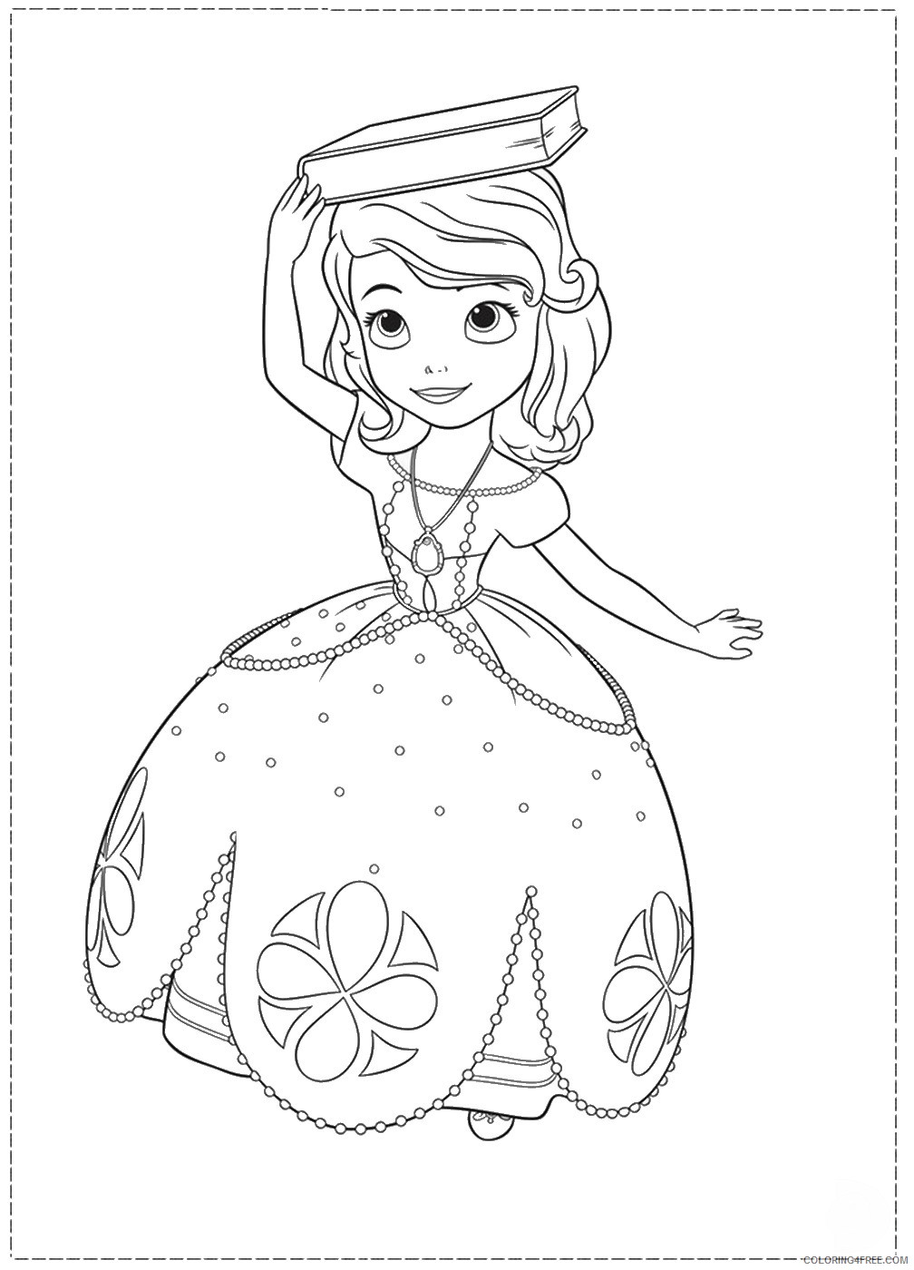 Sofia the First Coloring Pages Cartoons Sofia_the_First_coloring_20 Printable 2020 5850 Coloring4free