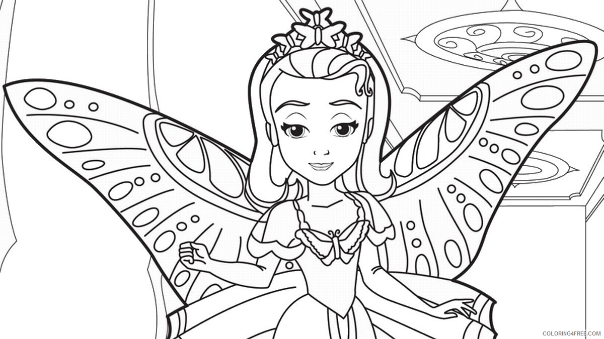 Sofia the First Coloring Pages Cartoons Sofia_the_First_coloring_3 Printable 2020 5853 Coloring4free