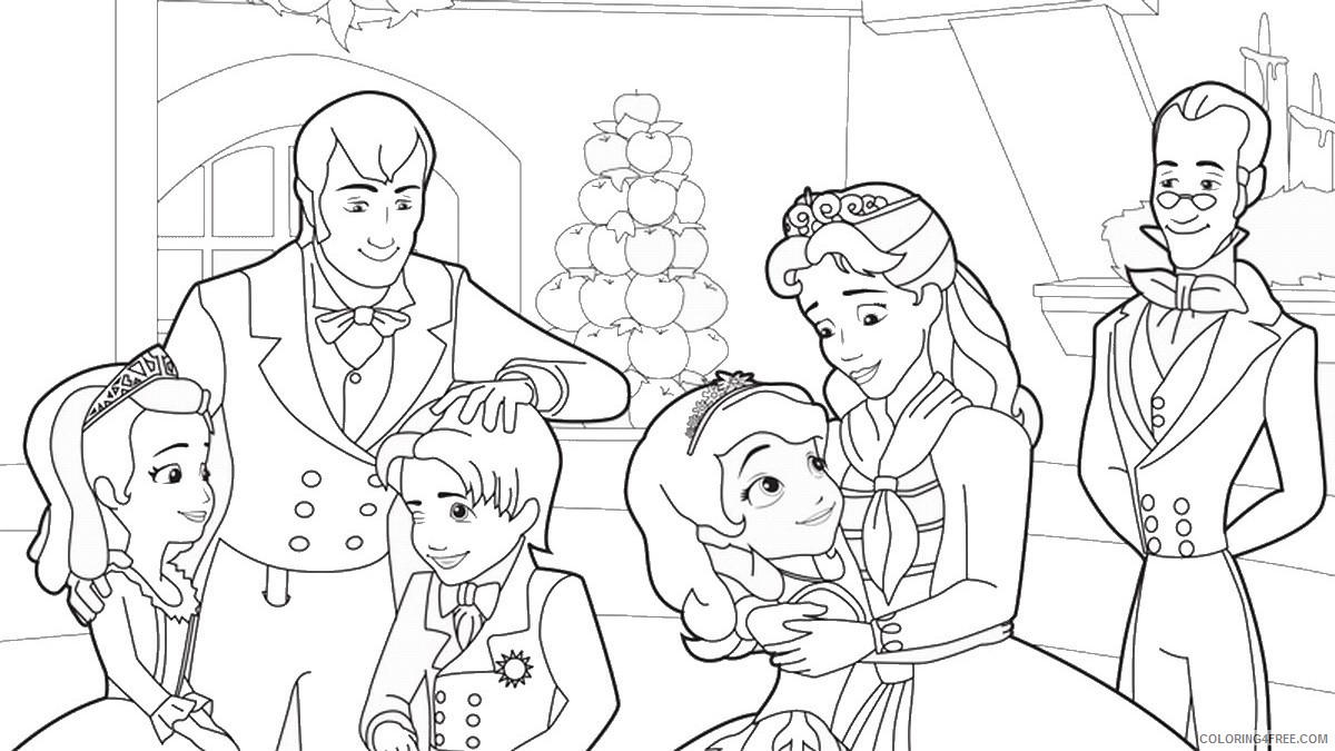 Sofia the First Coloring Pages Cartoons Sofia_the_First_coloring_4 Printable 2020 5854 Coloring4free