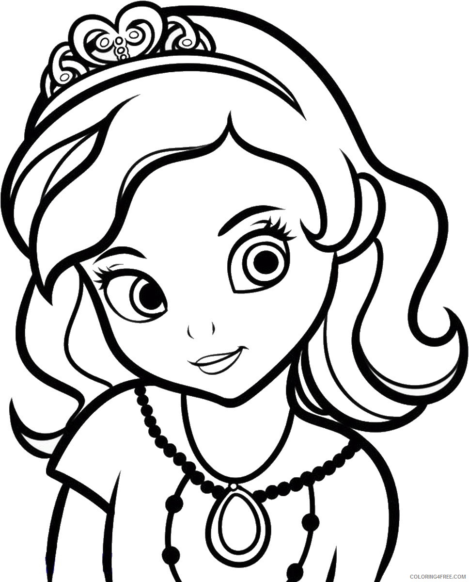 Sofia the First Coloring Pages Cartoons Sofia_the_First_coloring_9 Printable 2020 5856 Coloring4free