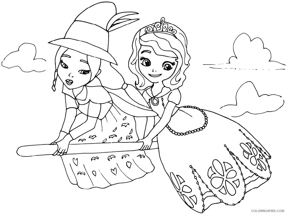 Sofia the First Coloring Pages Cartoons sofia the first 10 Printable 2020 5861 Coloring4free
