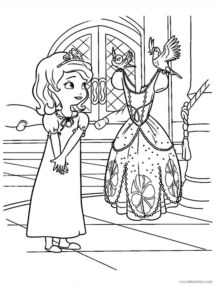 Sofia the First Coloring Pages Cartoons sofia the first 11 Printable 2020 5862 Coloring4free
