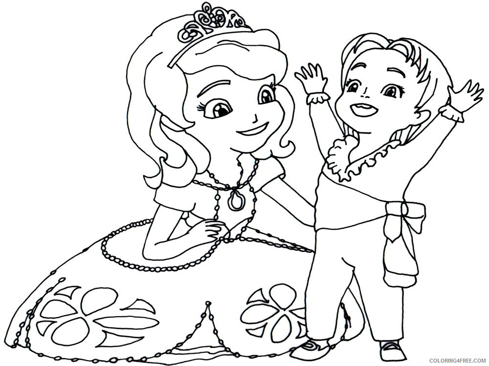 Sofia the First Coloring Pages Cartoons sofia the first 12 Printable 2020 5863 Coloring4free
