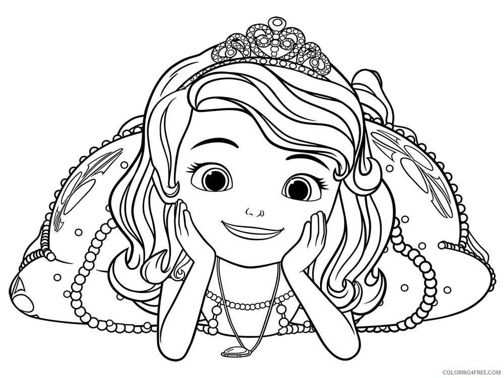 Sofia the First Coloring Pages Cartoons sofia the first 13 Printable 2020 5864 Coloring4free