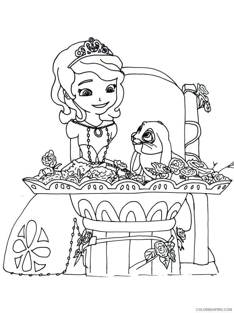 Sofia the First Coloring Pages Cartoons sofia the first 20 Printable 2020 5869 Coloring4free