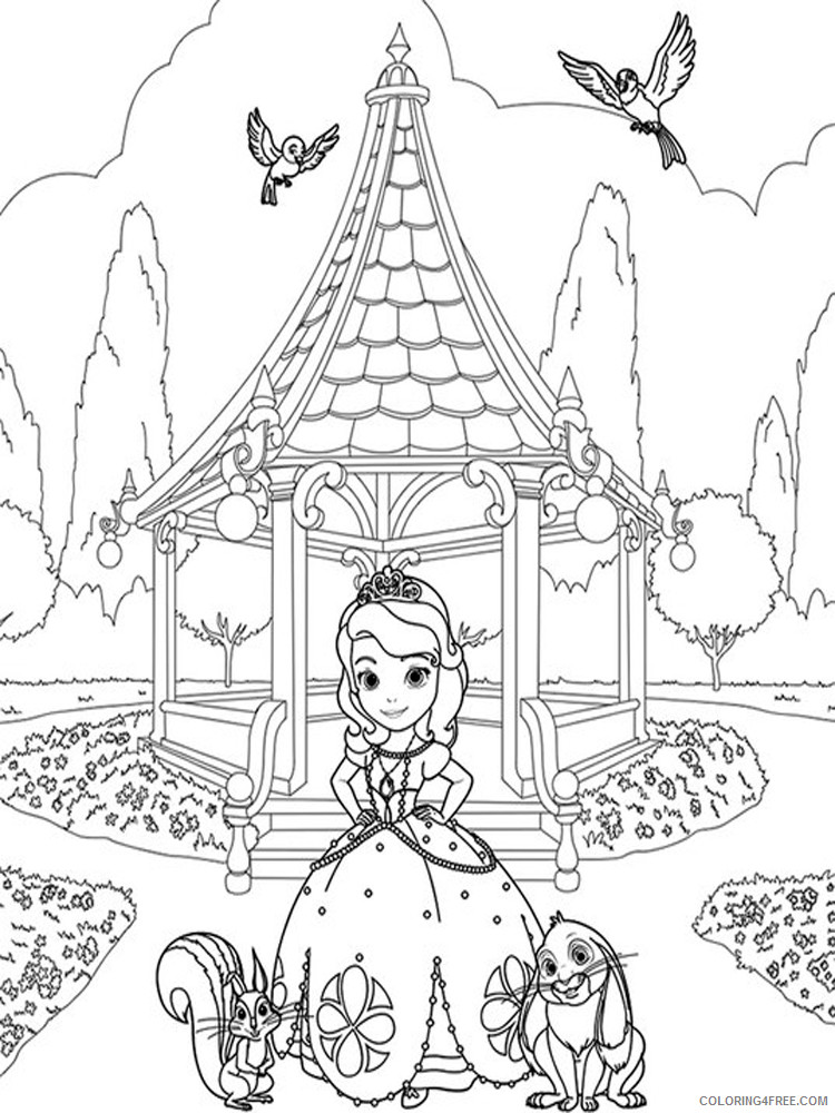 Sofia the First Coloring Pages Cartoons sofia the first 7 Printable 2020 5872 Coloring4free