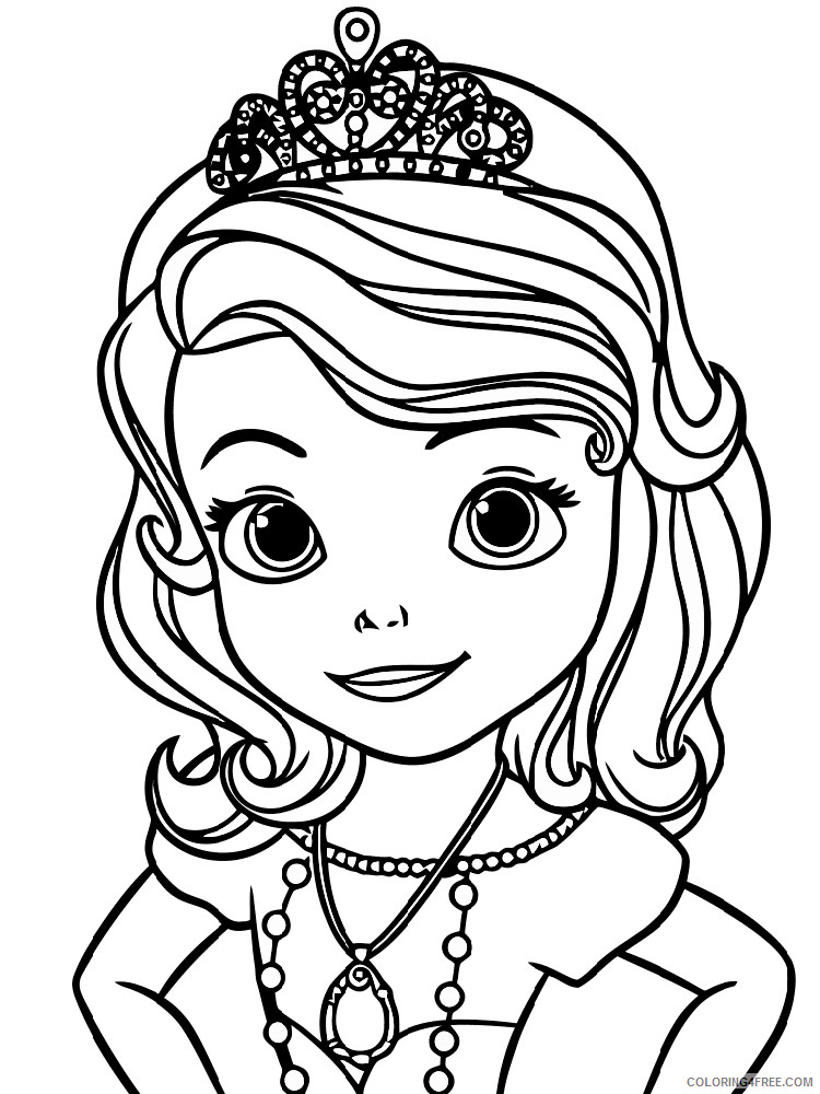 Sofia the First Coloring Pages Cartoons sofia the first 8 Printable 2020 5873 Coloring4free