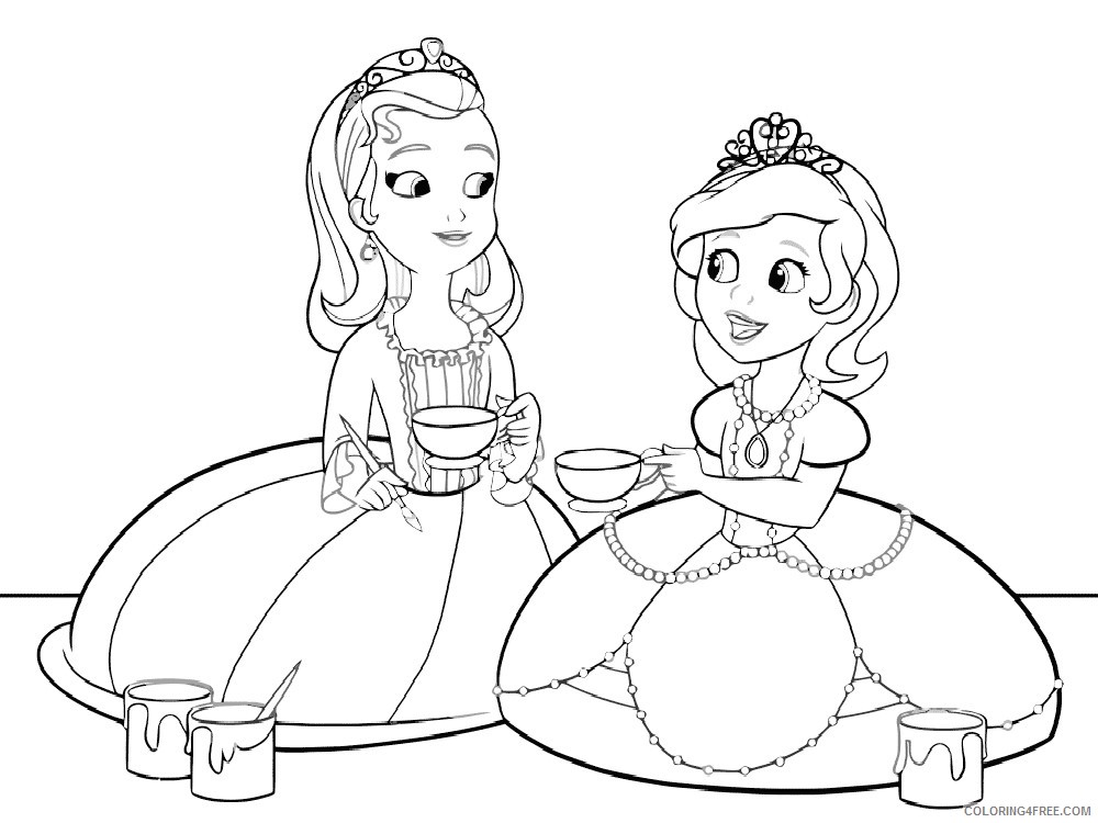 Sofia the First Coloring Pages Cartoons sofia the first 9 Printable 2020 5874 Coloring4free