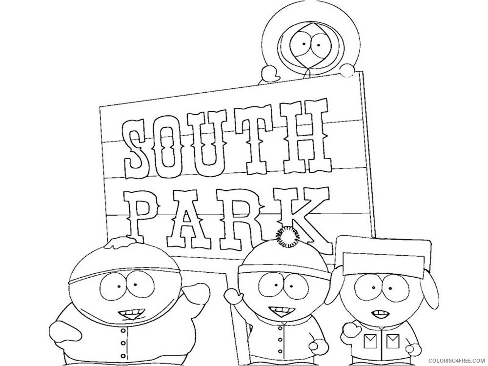 South Park Coloring Pages Cartoons South Park 8 Printable 2020 5894 Coloring4free