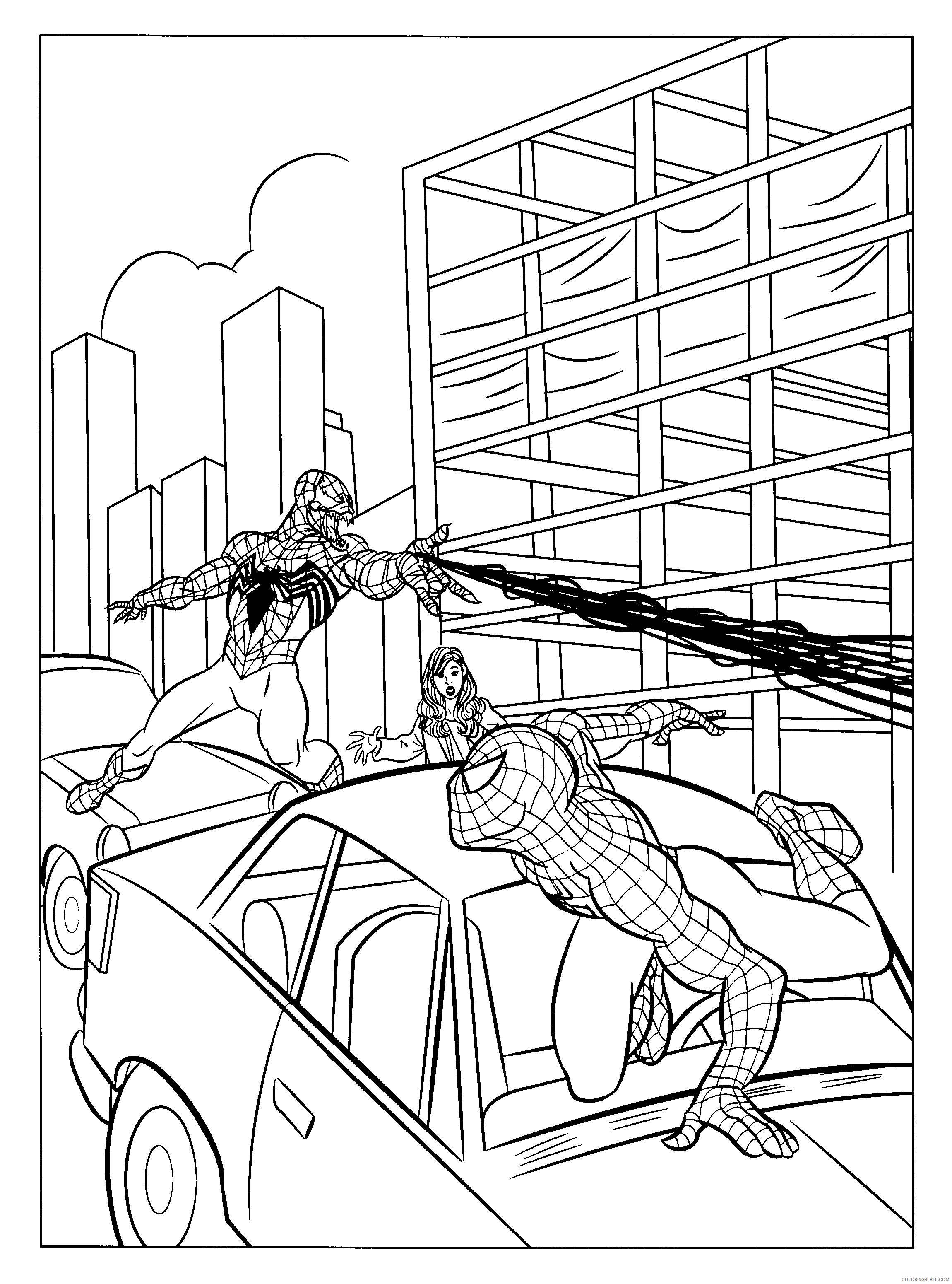 Spider Man Coloring Pages Superheroes Printable 2020 Coloring4free