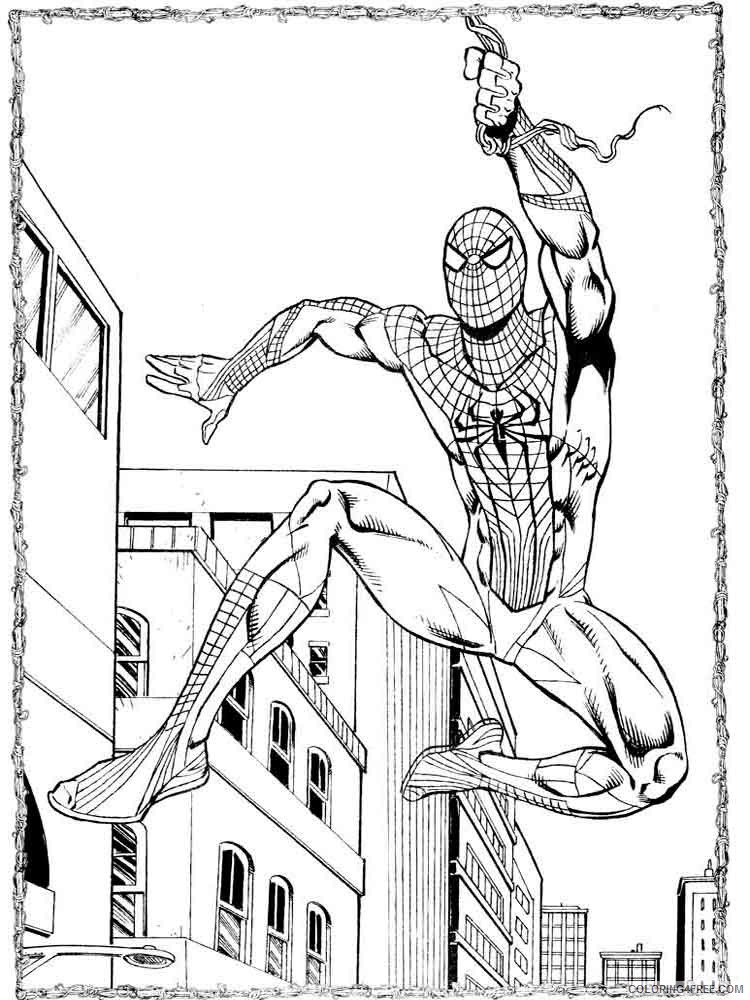 Spider Man Coloring Pages Superheroes Printable 2020 Coloring4free