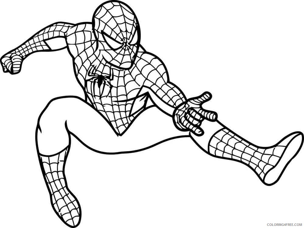 Spider Man Coloring Pages Superheroes Printable 2020 Coloring4free