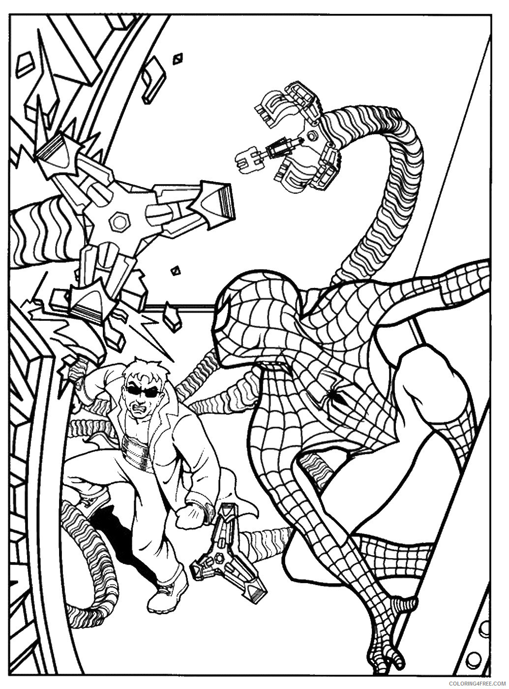 Spider Man Coloring Pages Superheroes Printable 2020 Coloring4free