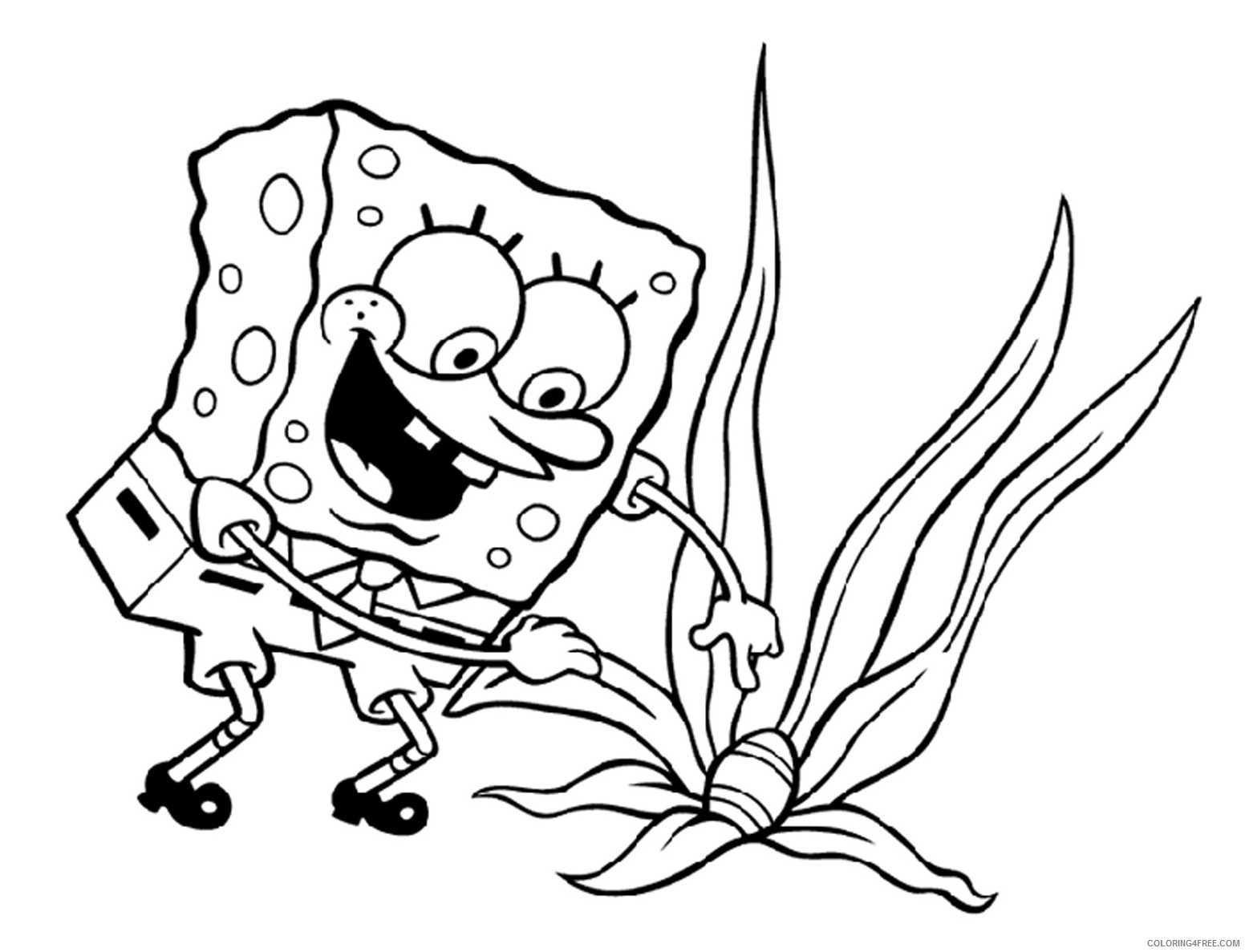 SpongeBob SquarePants Coloring Pages Cartoons Spongebob Squarepants To Print Printable 2020 6064 Coloring4free