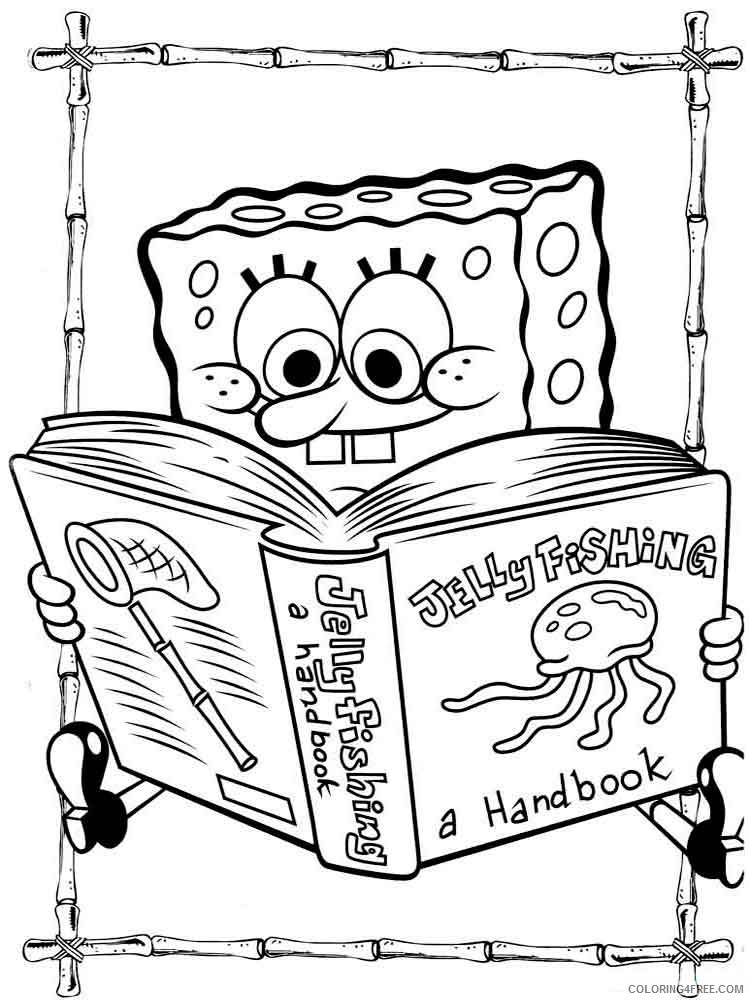 SpongeBob SquarePants Coloring Pages Cartoons spongebob 14 Printable 2020 6009 Coloring4free