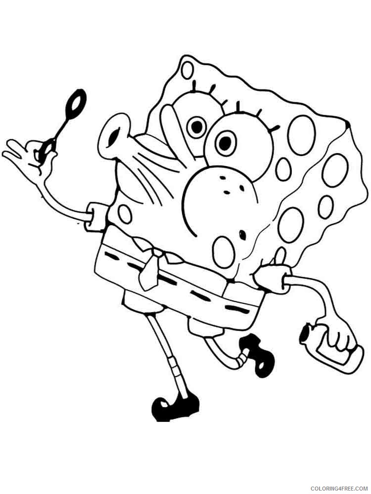 SpongeBob SquarePants Coloring Pages Cartoons spongebob 20 Printable 2020 6015 Coloring4free