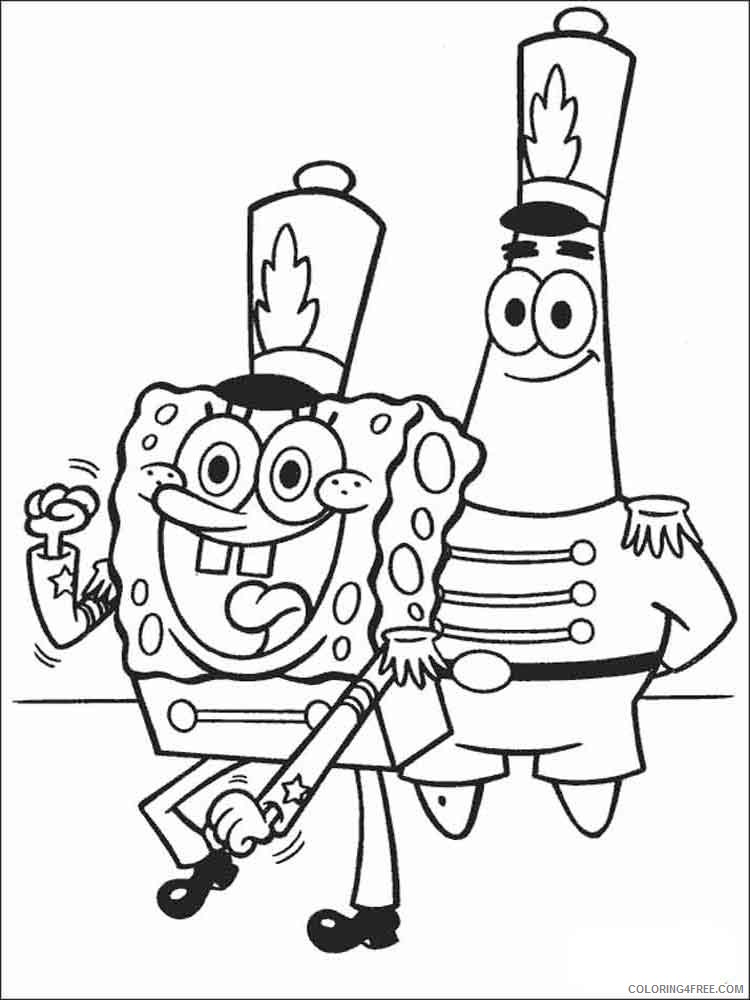 SpongeBob SquarePants Coloring Pages Cartoons spongebob 22 Printable 2020 6017 Coloring4free