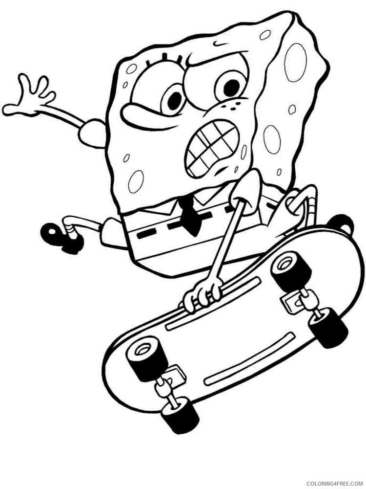 SpongeBob SquarePants Coloring Pages Cartoons spongebob 28 Printable 2020 6023 Coloring4free