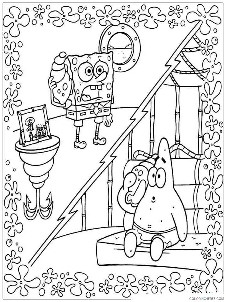SpongeBob SquarePants Coloring Pages Cartoons spongebob 33 Printable 2020 6027 Coloring4free