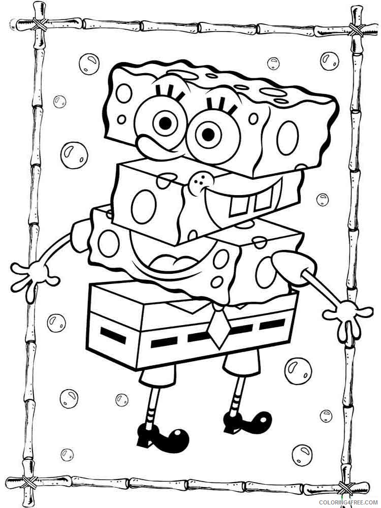 SpongeBob SquarePants Coloring Pages Cartoons spongebob 6 Printable 2020 6031 Coloring4free