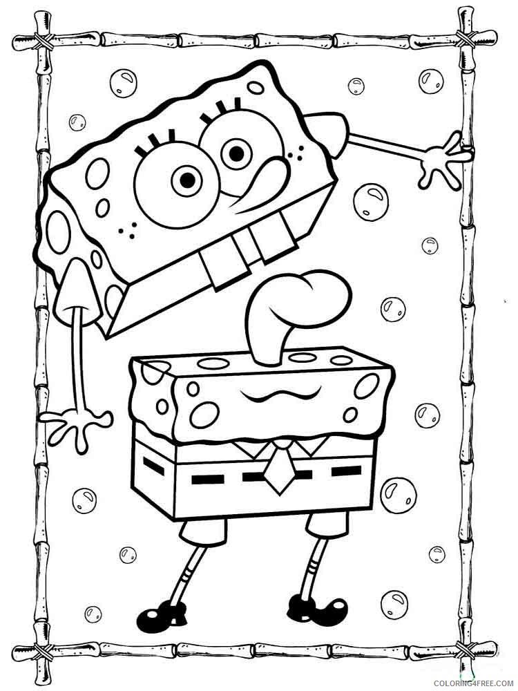 SpongeBob SquarePants Coloring Pages Cartoons spongebob 7 Printable 2020 6032 Coloring4free