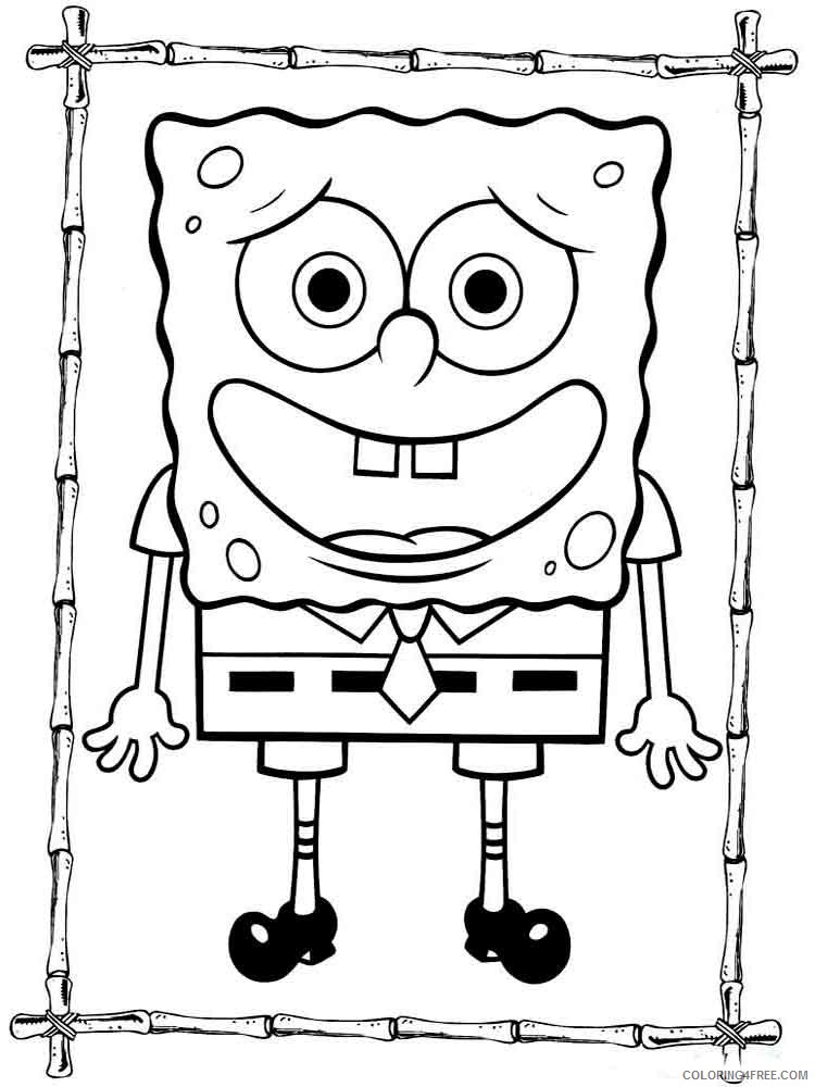 SpongeBob SquarePants Coloring Pages Cartoons spongebob 8 Printable 2020 6033 Coloring4free