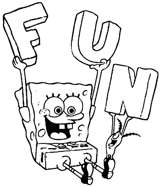 SpongeBob SquarePants Coloring Pages Cartoons spongebob fun Printable 2020 6036 Coloring4free