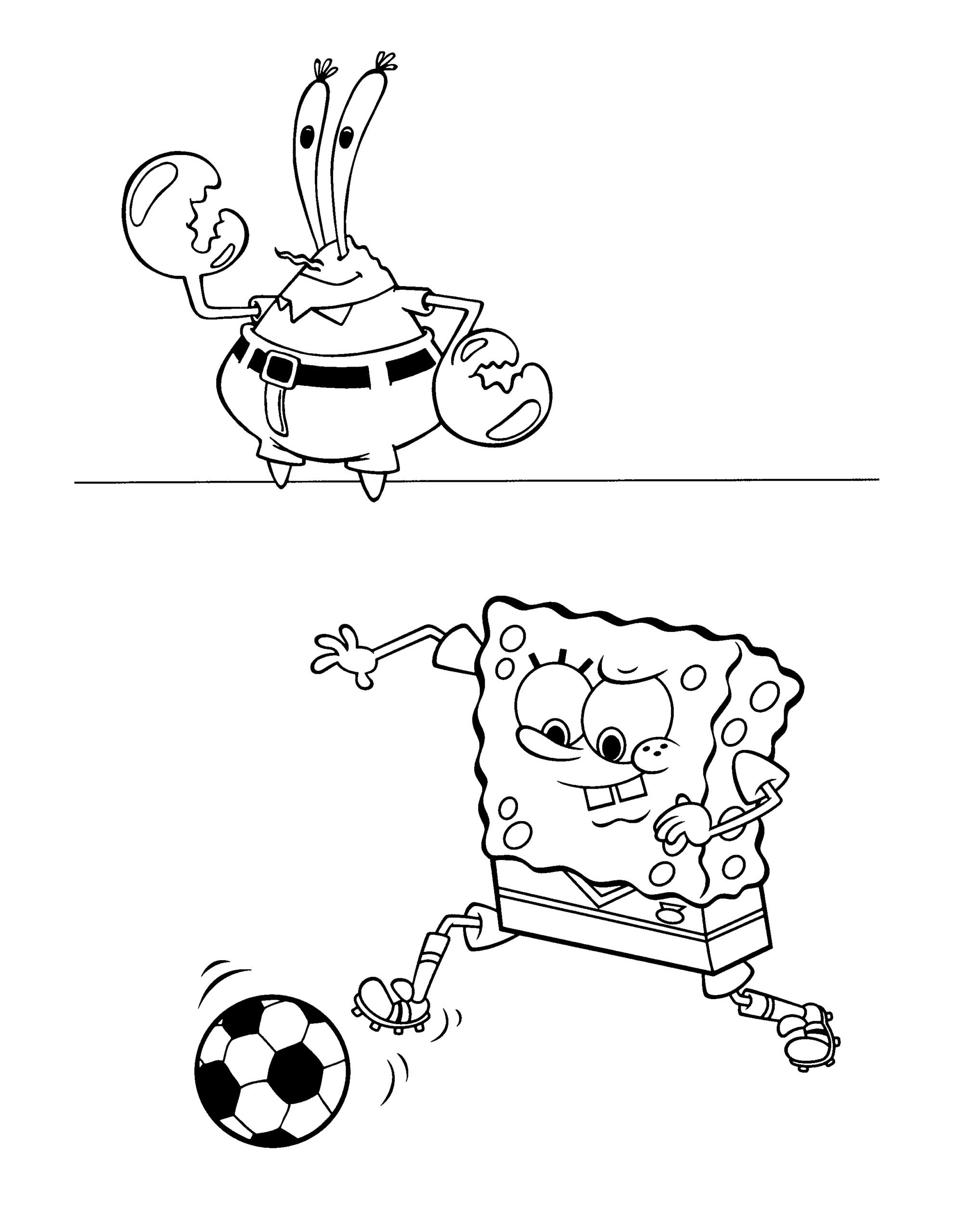 SpongeBob SquarePants Coloring Pages Cartoons spongebob squarepants 2 Printable 2020 6049 Coloring4free