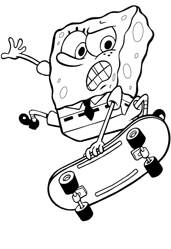 SpongeBob SquarePants Coloring Pages Cartoons spongebob squarepants 37 Printable 2020 6056 Coloring4free