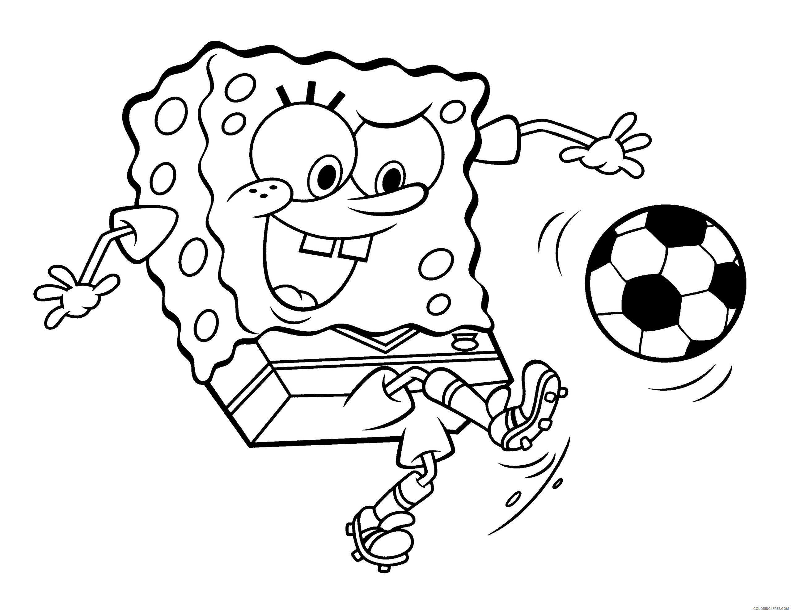 SpongeBob SquarePants Coloring Pages Cartoons spongebob squarepants 6 Printable 2020 6059 Coloring4free