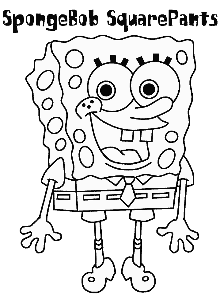 SpongeBob SquarePants Coloring Pages Cartoons spongebob squarepants 7 Printable 2020 6060 Coloring4free