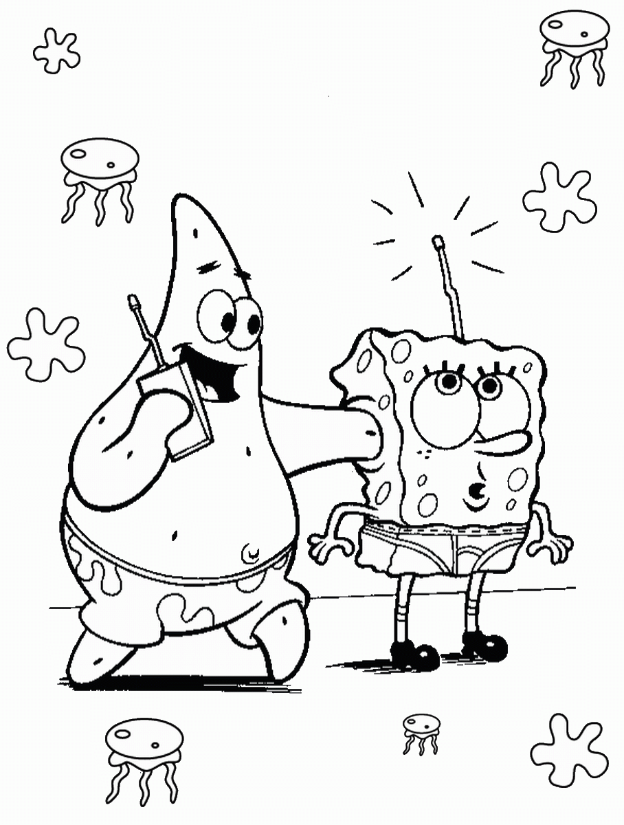 SpongeBob SquarePants Coloring Pages Cartoons spongebob_cl_26 Printable 2020 5974 Coloring4free