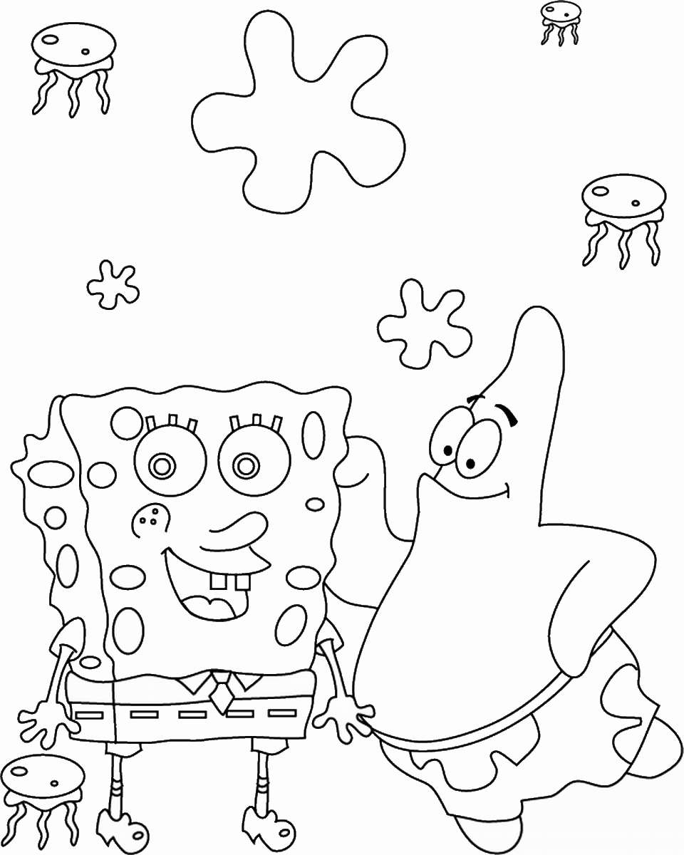 SpongeBob SquarePants Coloring Pages Cartoons spongebob_cl_29 Printable 2020 5976 Coloring4free