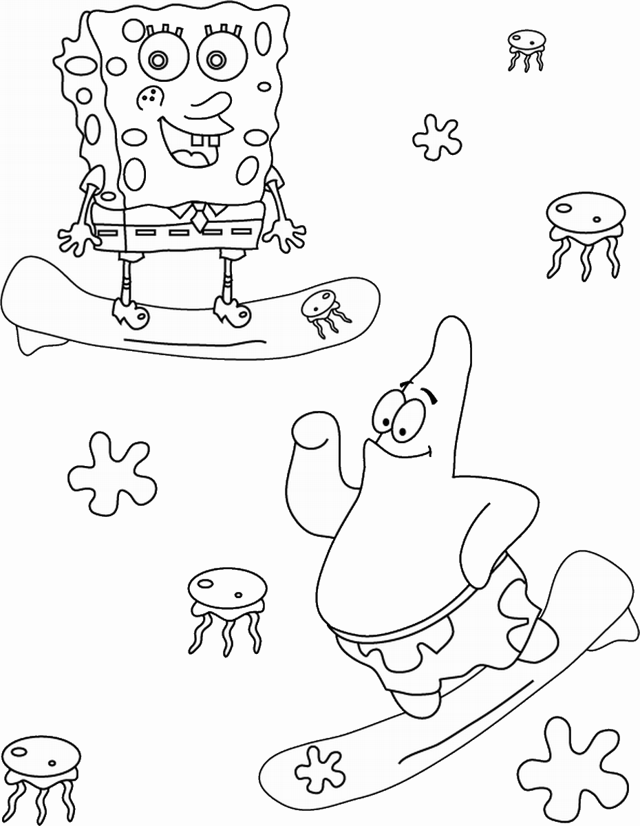 SpongeBob SquarePants Coloring Pages Cartoons spongebob_cl_31 Printable 2020 5977 Coloring4free