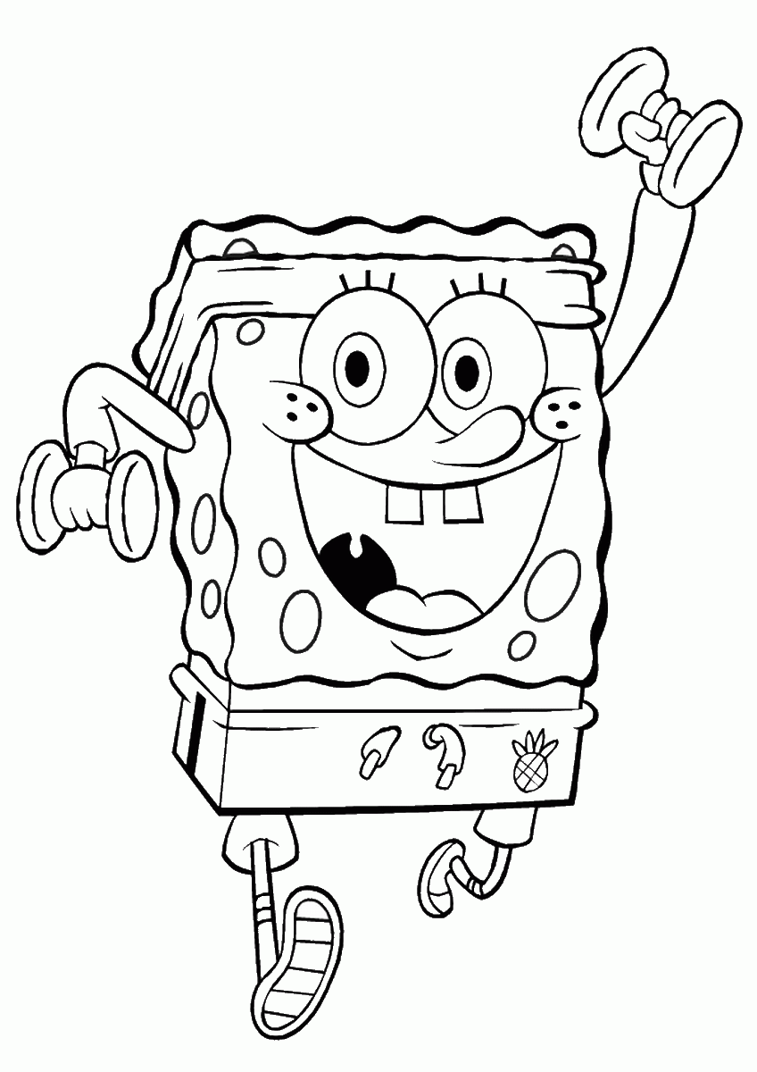 SpongeBob SquarePants Coloring Pages Cartoons spongebob_cl_50 Printable 2020 5983 Coloring4free