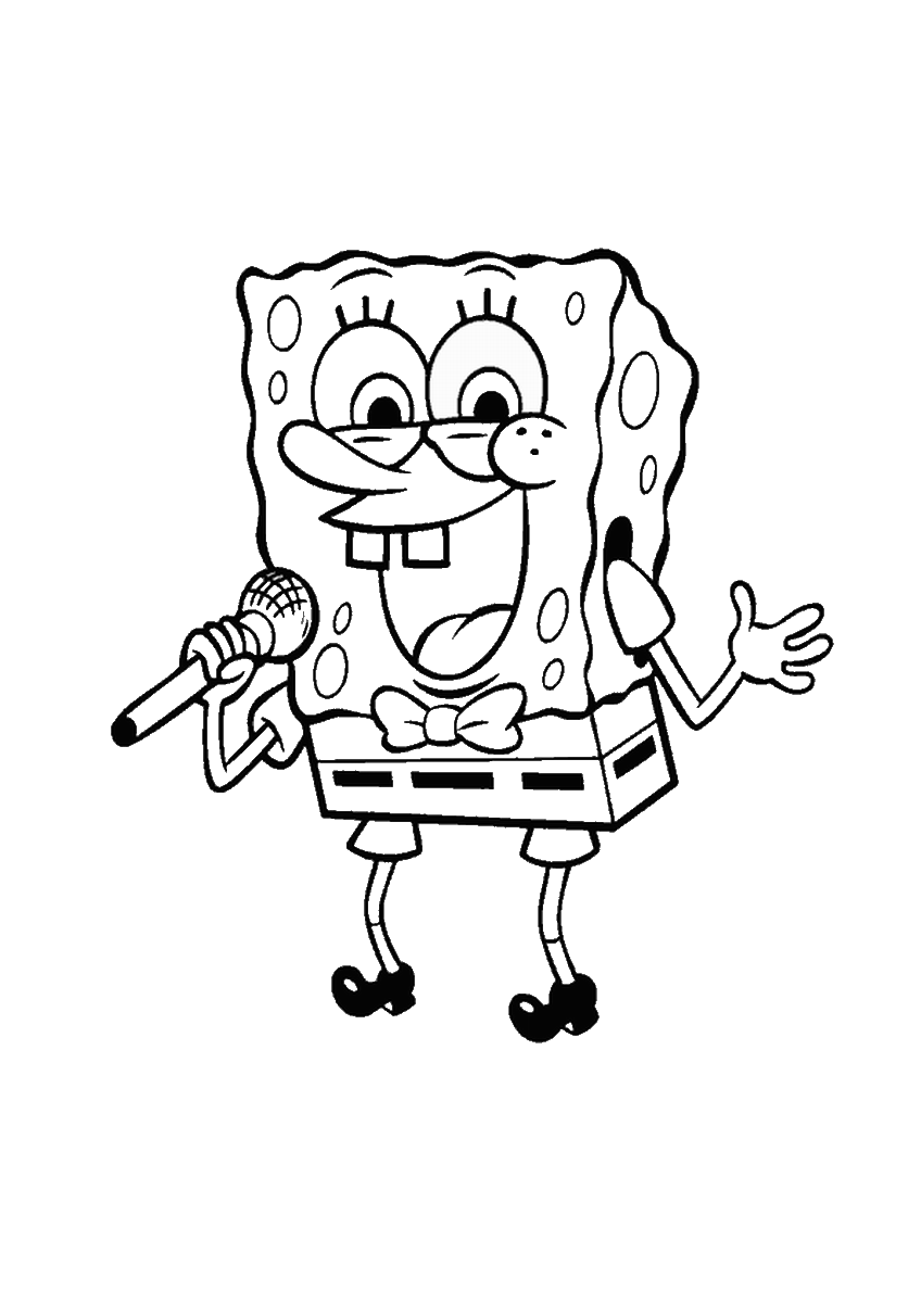 SpongeBob SquarePants Coloring Pages Cartoons spongebob_cl_52 Printable 2020 5985 Coloring4free