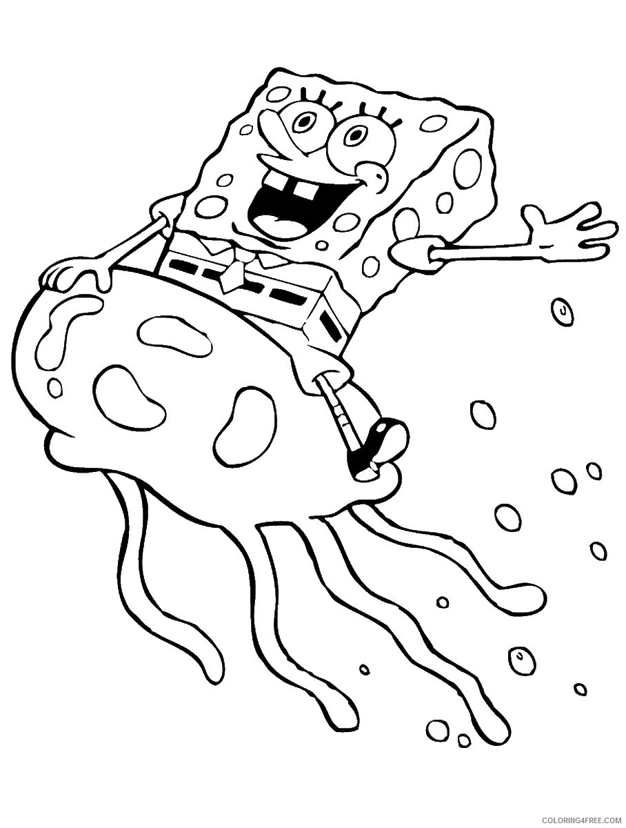 SpongeBob SquarePants Coloring Pages Cartoons spongebob_cl_62 Printable 2020 5995 Coloring4free