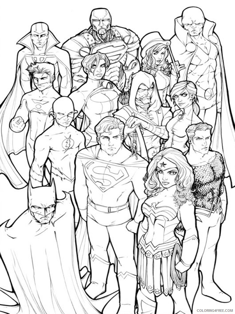 Superheroes Coloring Pages Superheroes Printable 2020 Coloring4free